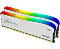 Kingston FURY 16GB (2x8GB) 3200MHz CL16 Beast White RGB - 1073085 - zdjęcie 2
